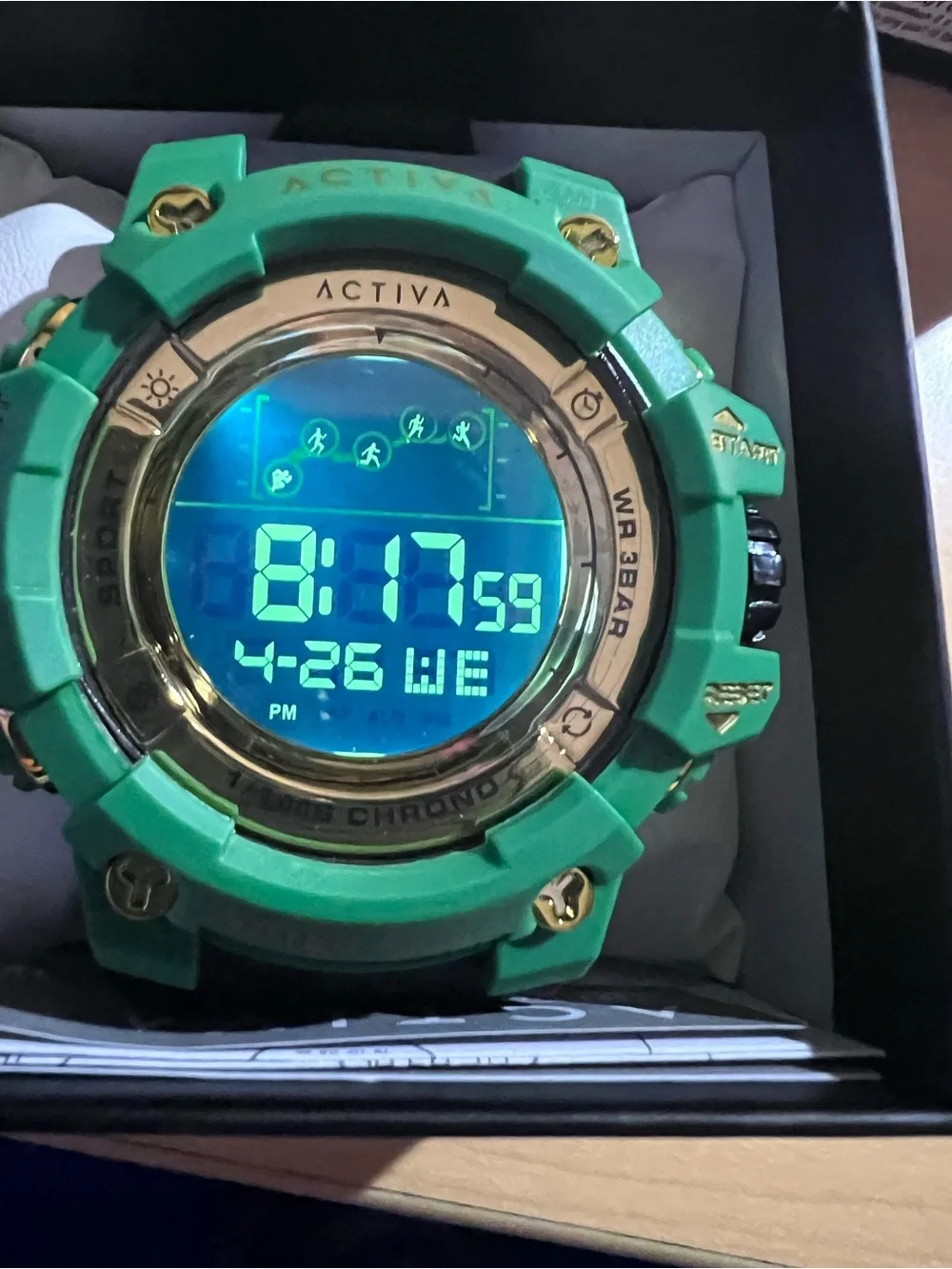 0135: Activa Summit X Invicta Unisex Digital Watch - 50mm. Black (ACW8082-022)
